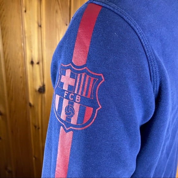 Nike Club FC Barcelona Soccer Core Hoodie Pullover - Picture 6 of 15